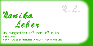 monika leber business card
